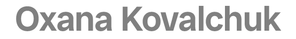 OXANA KOVALCHUK Logo