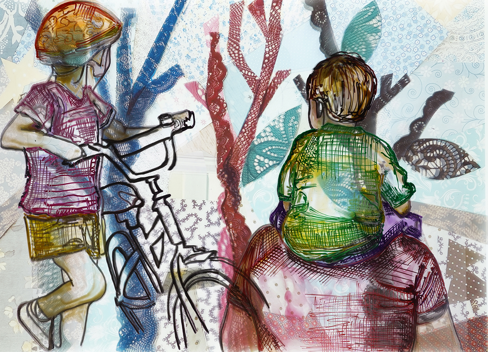 OxanaKovalchuk_-Back-to-the-family_GlassCollage_Unframed_2021