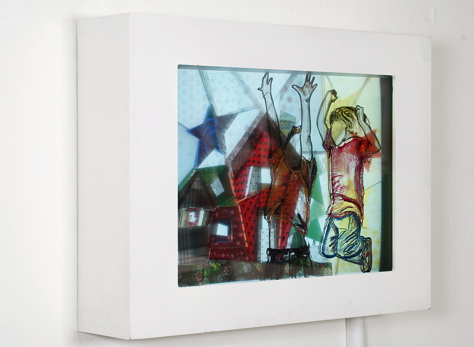 OxanaKovalchuk_-Time-for-changes_GlassCollage_Framed_15x20x35_2021_3_4_Left